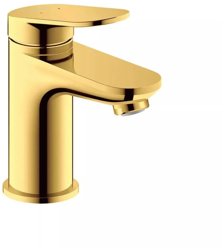 Duravit Baterie lavoar Wave WA1010002034, marime S, cartus ceramic, monocomanda, 137 mm, Auriu lucios
