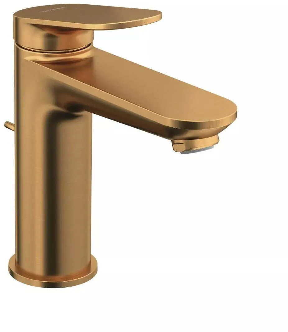 Duravit Baterie lavoar Wave WA1020001004, marime M, cartus ceramic, monocomanda, set evacuare cu tija, 171 mm, ventil, Bronz mat