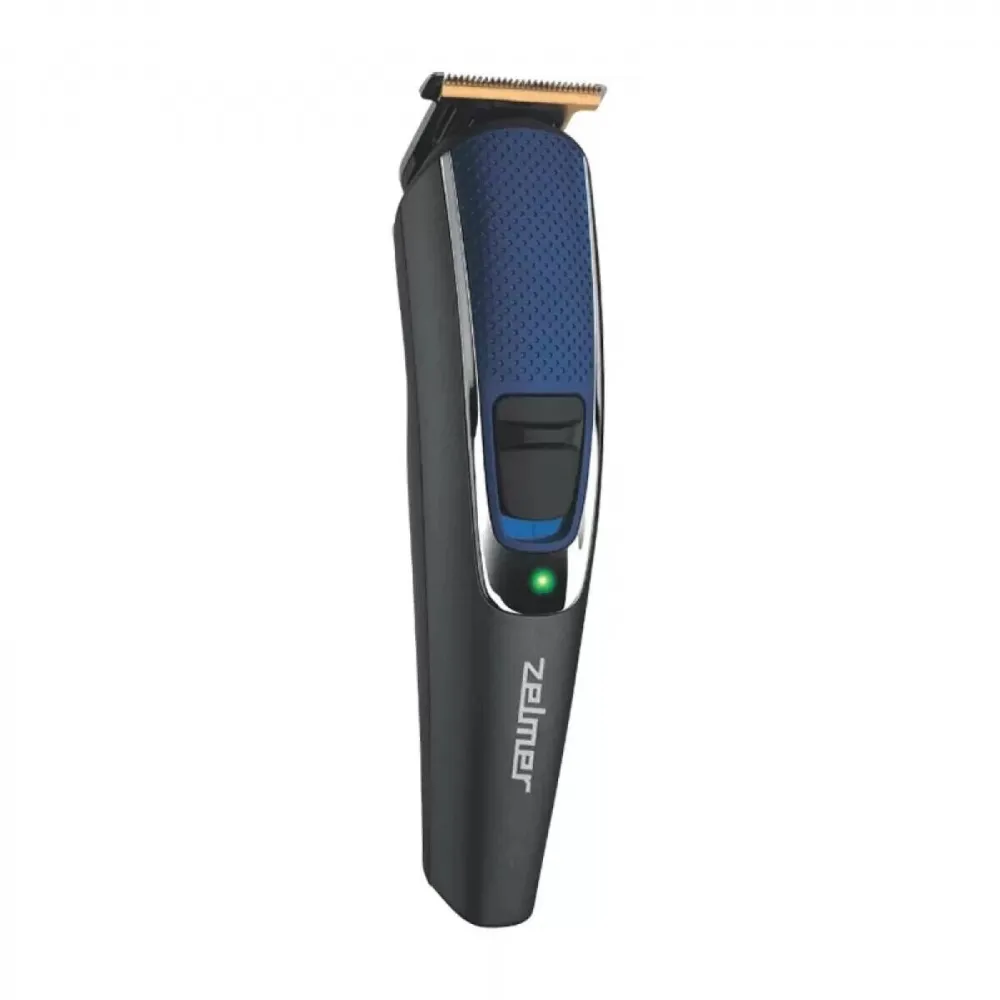 ZELMER Aparat Hibrid de Tuns Parul si Barba ZGK6310 9in1 Lame T-Blade Titan 9 Accesorii Negru/Albastru