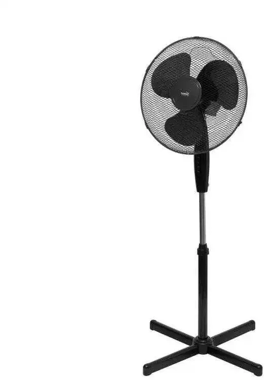 Midea Ventilator cu picior FS40-21M(BK) 3 Trepte Putere Inaltime Reglabila Baza Stabila 40W Negru
