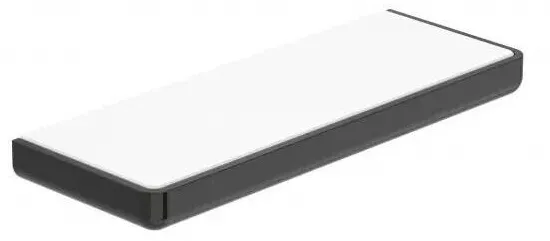 Roca Raft dus Tempo A817040CN0, montare pe perete, 300 x 110 mm, metal/sticla, lucios, Negru titan
