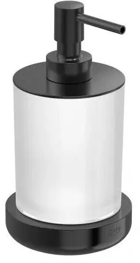 Roca Dozator baie Tempo A817026NM0, pe blat, 300 ml, metal/sticla, mat, Negru titan