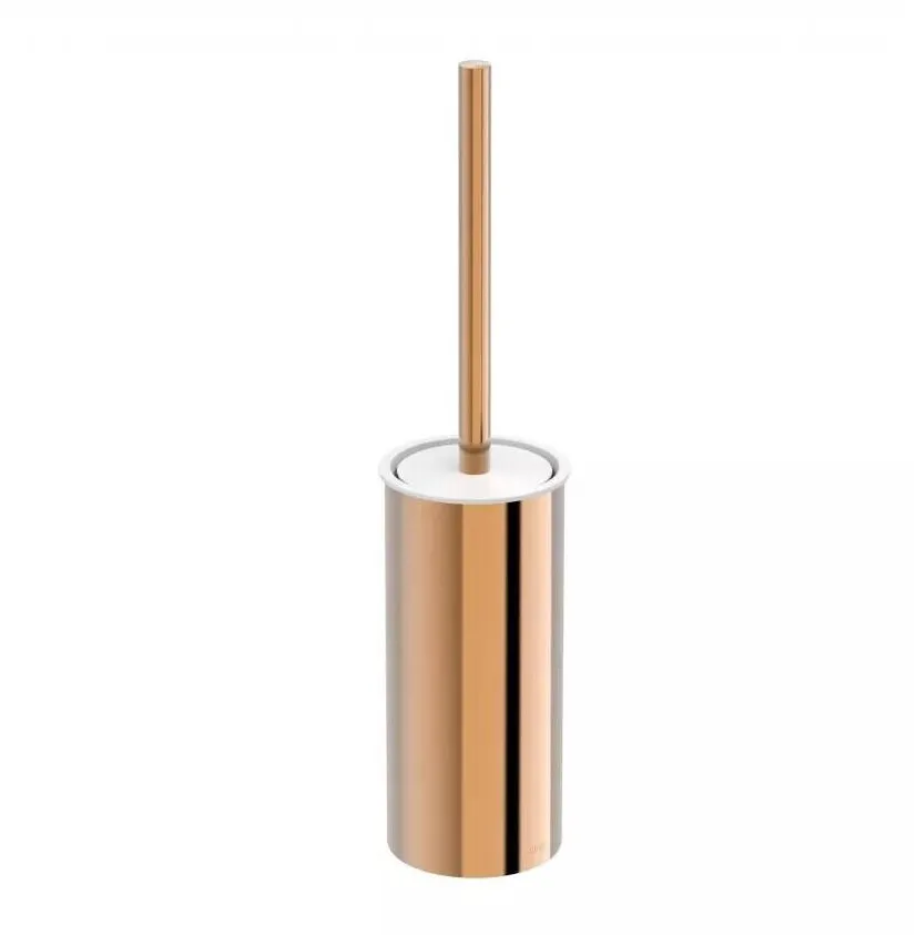 Roca Perie WC Tempo A817038RG0, pe podea, metal/plastic, lucios, Rose gold