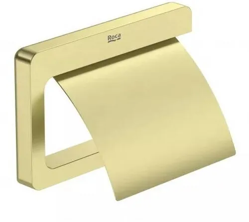 Roca Suport hartie igienica Tempo A817033VA0, montare pe perete, metal, mat, Alama