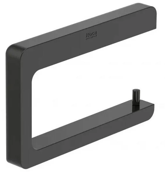 Roca Suport hartie igienica Tempo A817034CN0, montare pe perete, metal, lucios, Negru titan