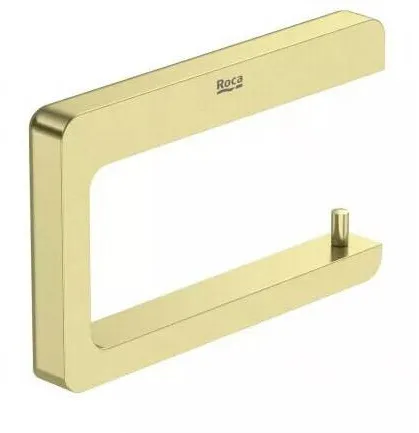 Roca Suport hartie igienica Tempo A817034VA0, montare pe perete, metal, mat, Alama