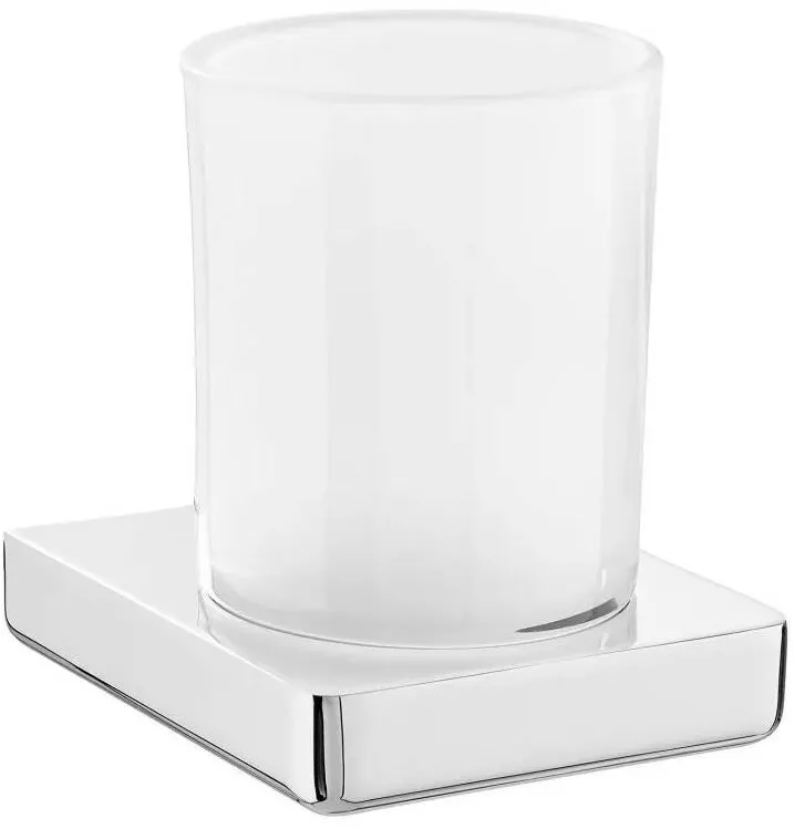 Roca Pahar baie Tempo A817021001, montare pe perete, metal/sticla, Crom