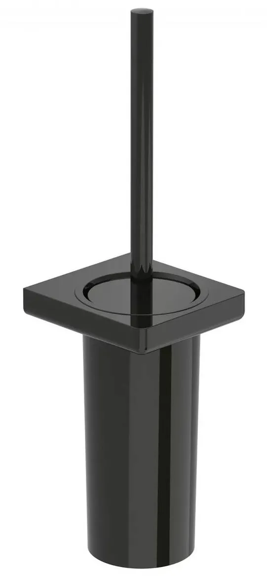 Roca Perie WC Tempo A817036CN0, montare pe perete, metal/plastic, lucios, Negru titan