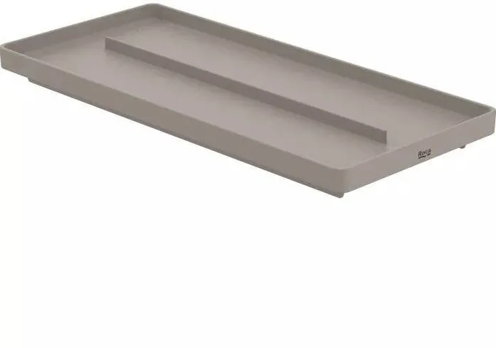 Roca Tava baie Ona A817670C80, pe blat, 350 x 158 mm, plastic, Bej mat
