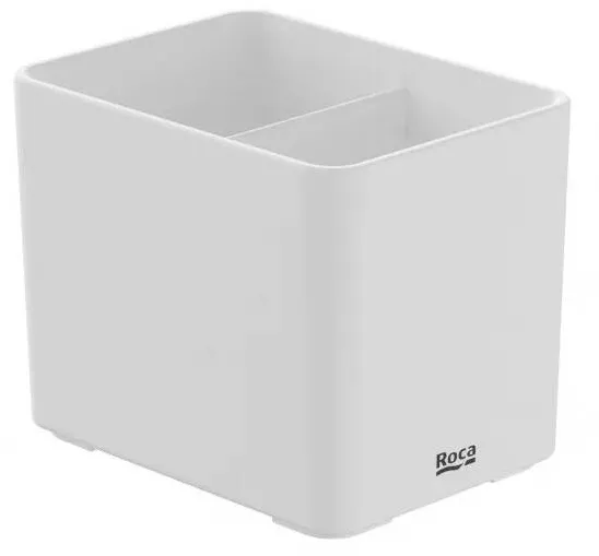 Roca Pahar baie Ona A817672C60, pe blat, 105 x 84 mm, plastic, mat, Alb