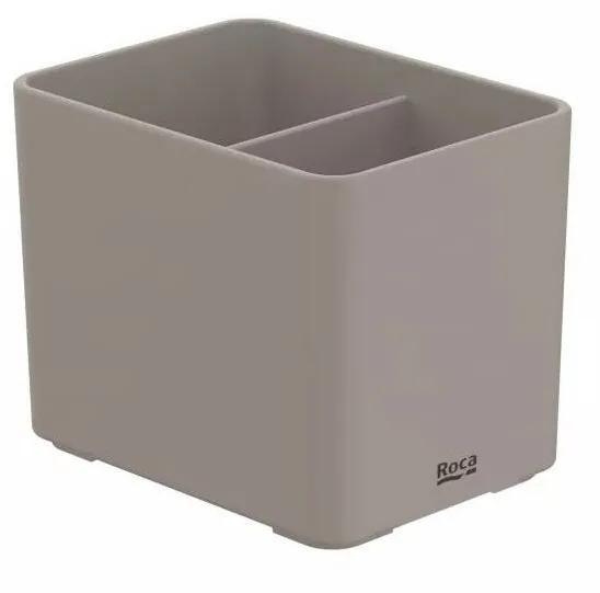 Roca Pahar baie Ona A817672C80, pe blat, 105 x 84 mm, plastic, mat, Bej