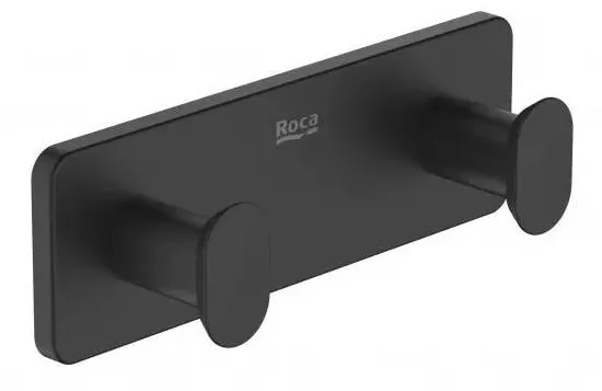 Roca Agatatoare dubla Victoria A817881NB0, pe perete, metal, mat, Negru