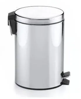 Roca Cos gunoi baie Hotels, pe podea, 3 l, clapeta, metal, crom, A815487001