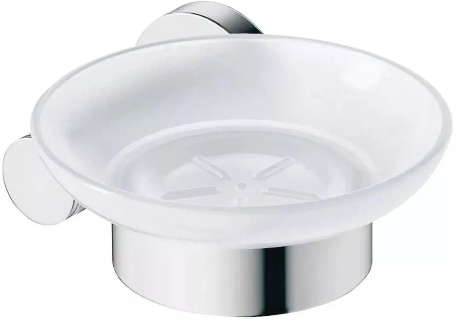 Duravit Savoniera D-Code 0099181000, montare pe perete, sticla/metal, Crom lucios