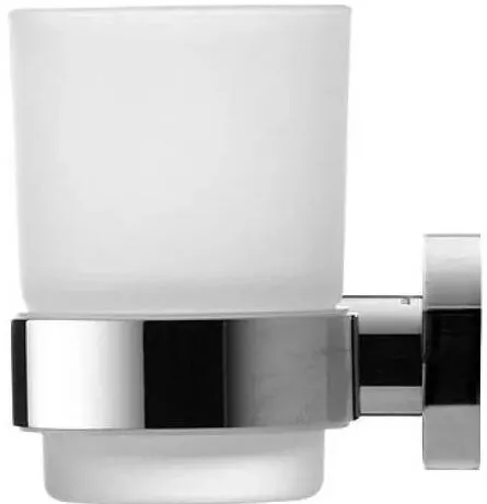 Duravit Pahar baie D-Code, montare pe perete, sticla/metal, crom lucios