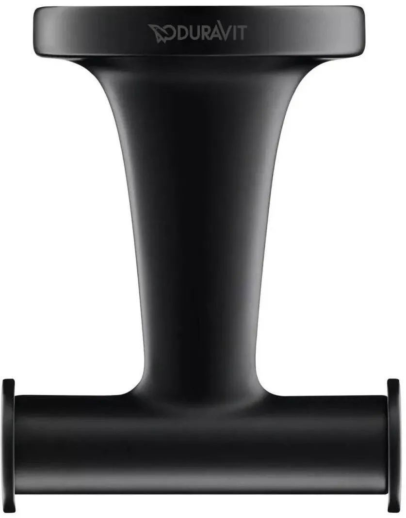 Duravit Agatatoare Starck T 0099304600, montare pe perete, metal, Negru mat