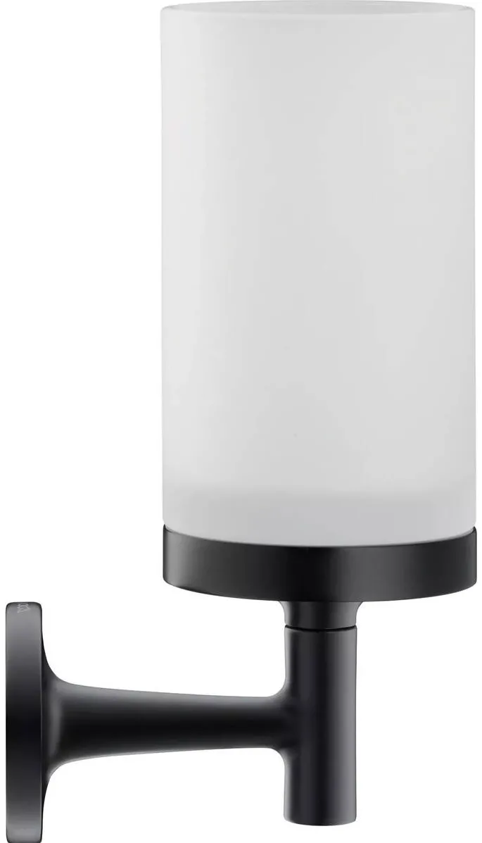 Duravit Pahar baie, 0099314600 montare pe perete, metal/sticla, negru mat