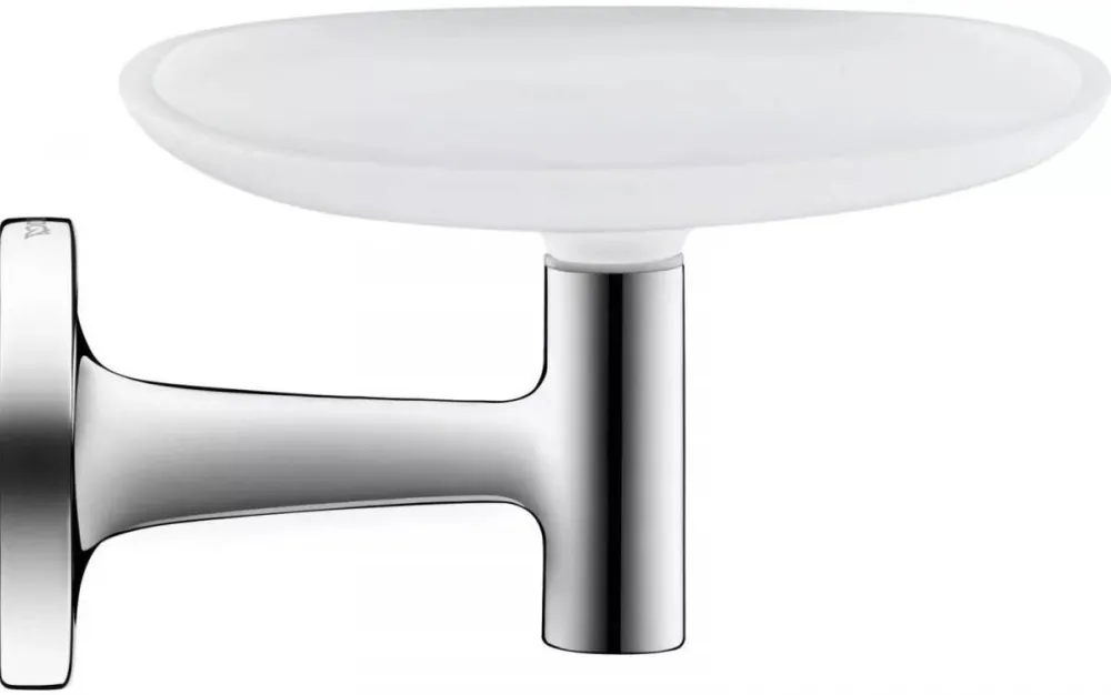 Duravit Savoniera Starck T 0099331000, montare pe perete, metal/sticla, Crom lucios