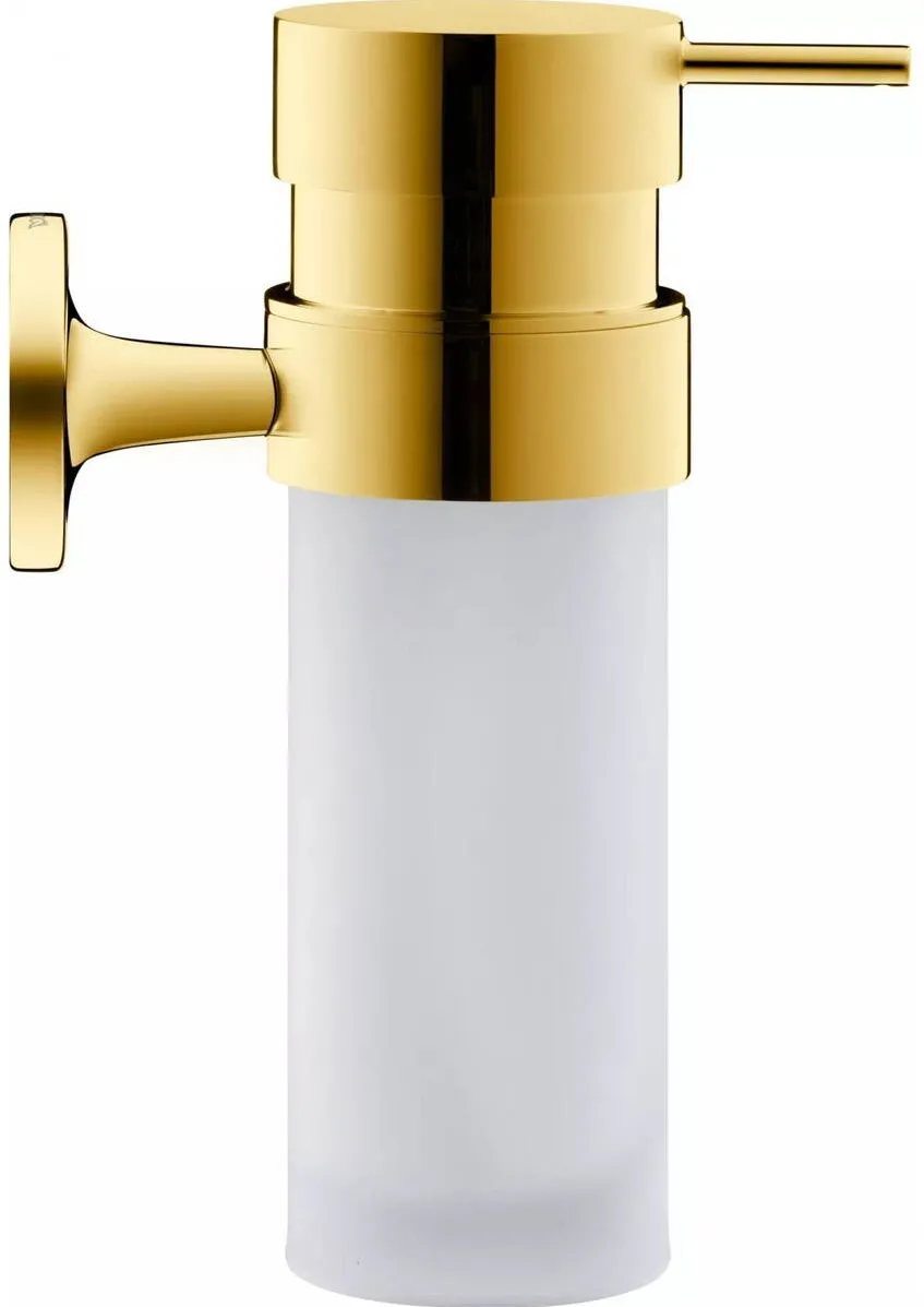 Duravit Dozator baie Starck T, montare pe perete, 200 ml, metal/sticla, auriu lucios