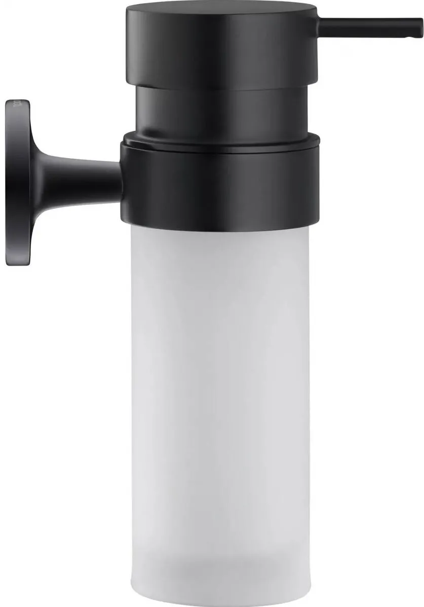 Duravit Dozator sapun baie Starck T 0099354600, montare pe perete, 250 ml, sticla/metal, Negru mat