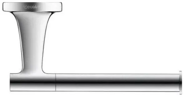 Duravit Suport hartie igienica Starck T 0099371000, montare pe perete, metal, Crom lucios