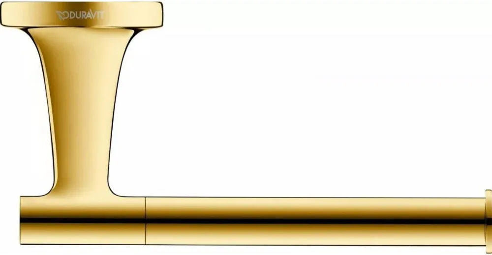 Duravit Suport hartie igienica Starck T 0099373400, montare pe perete, metal, Auriu lucios