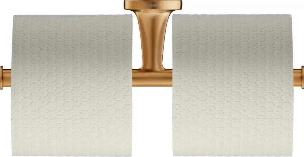 Duravit Suport hartie igienica Starck T 0099380400, montare pe perete, dublu, metal, Bronz mat