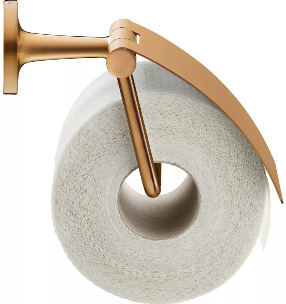 Duravit Suport hartie igienica Starck T 0099400400, montare pe perete, capac, metal, Bronz mat
