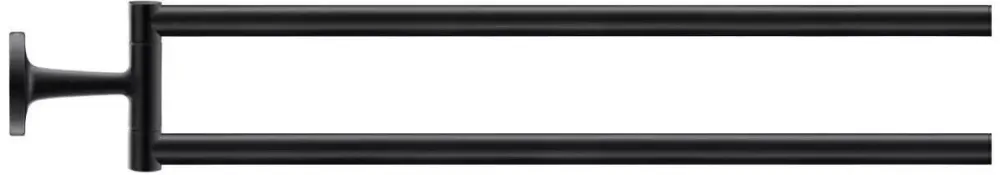 Duravit Bara prosop Starck T 0099414600, montare pe perete, 470 mm, metal, Negru mat