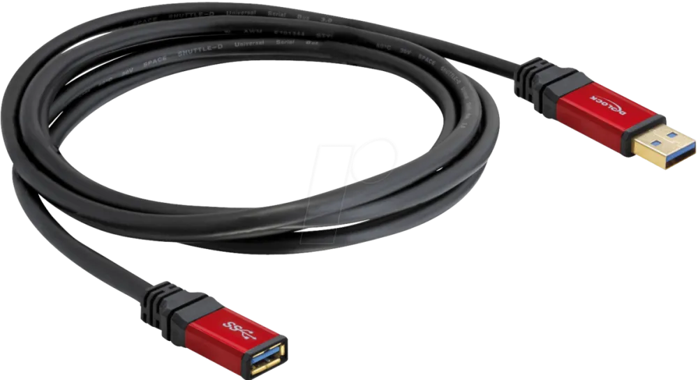 DELOCK 82754, Premium - USB extension cable - USB Type A to USB Type A - 3 m