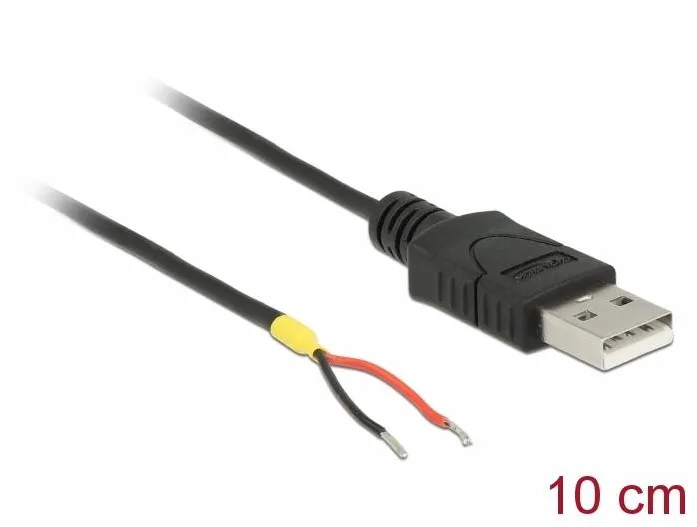 DELOCK 85250, USB cable - USB to hardwire 2-wire - 10 cm