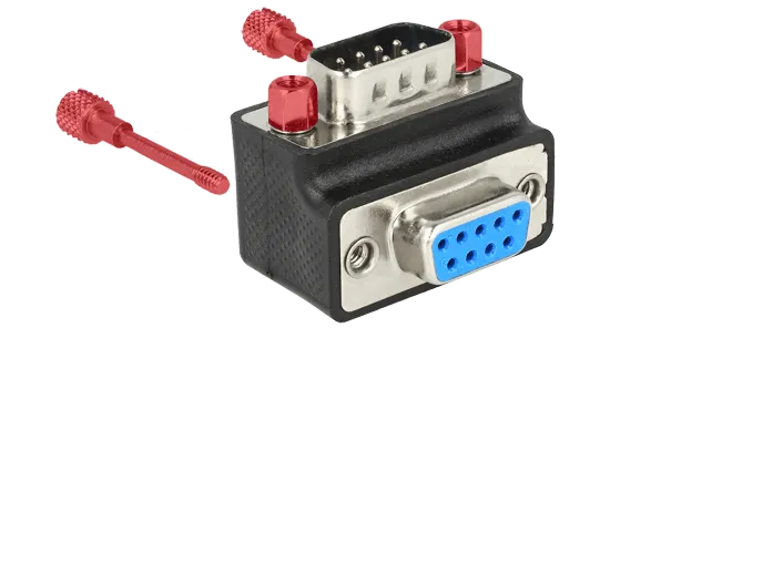 Adaptor DELOCK D-Sub9 -> D-Sub9 St/Bu 90°