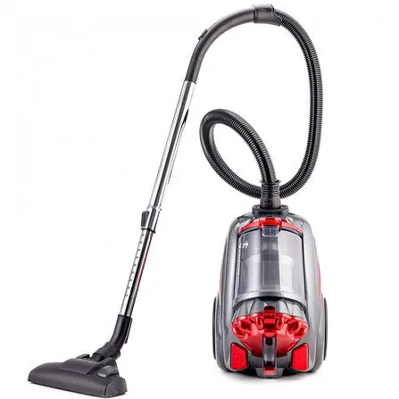 Aspirator DAEWOO Aspirator RCC-250R-2 fara sac, 27.9 kWh/an, putere 800 W, recipient colectare praf 2.5 litri, tub telescopic metal, aspiratie ciclonica, filtru HEPA perie standard + 2 perii mici, lungime cablu 6 metri, culoare rosu