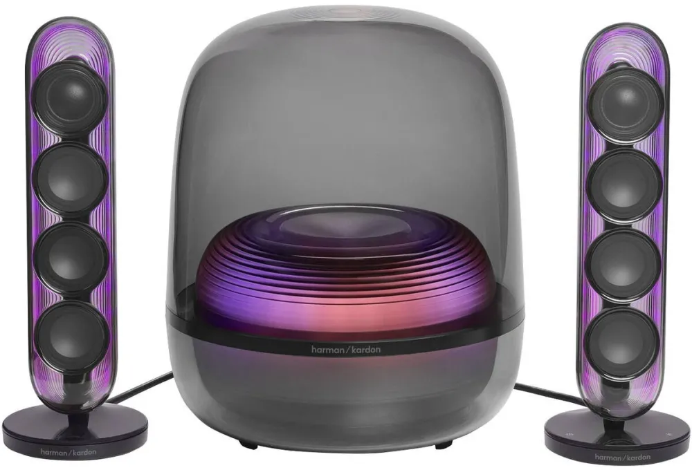HARMAN KARDON Sistem audio 2.1 Harman Kardon Soundsticks 5, 190W, Bluetooth, HDMI ARC, Auracast, Negru