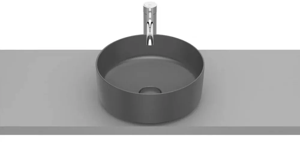 Roca Lavoar Inspira A327523640, montare pe blat, 37 cm, FineCeramic, mat, Antracit