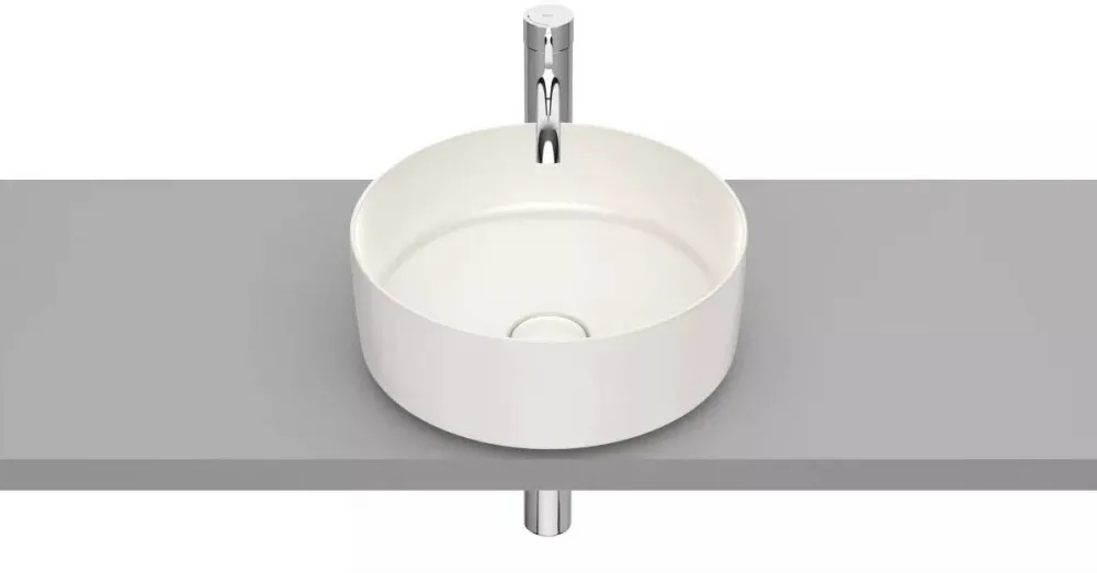 Roca Lavoar Inspira A327523650, montare pe blat, 37 cm, FineCeramic, Bej
