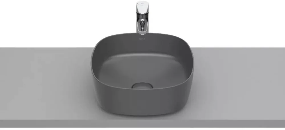 Roca Lavoar Inspira A327502640, montare pe blat, 37 x 37 cm, FineCeramic, mat, Antracit