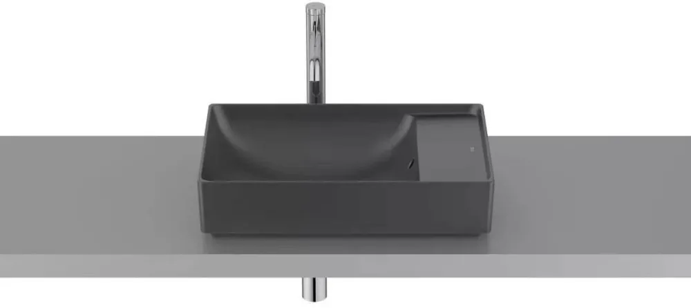 Roca Lavoar Ona A32768C080, montare pe blat, 55 x 34.5 cm, FineCeramic, mat, Negru