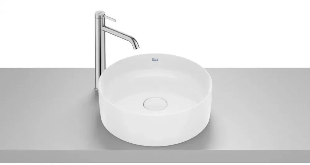 Roca Lavoar Terra A32787N000, montare pe blat, 39 cm, FineCeramic, Alb
