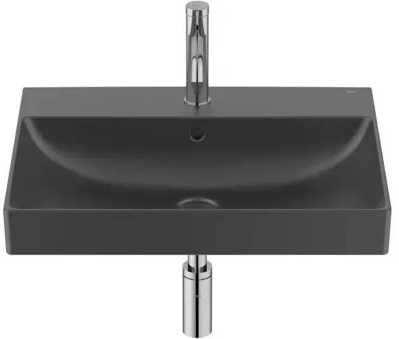 Roca Lavoar dreptunghiular Ona A327686080, 600 x 460 mm, montare pe perete, Negru mat