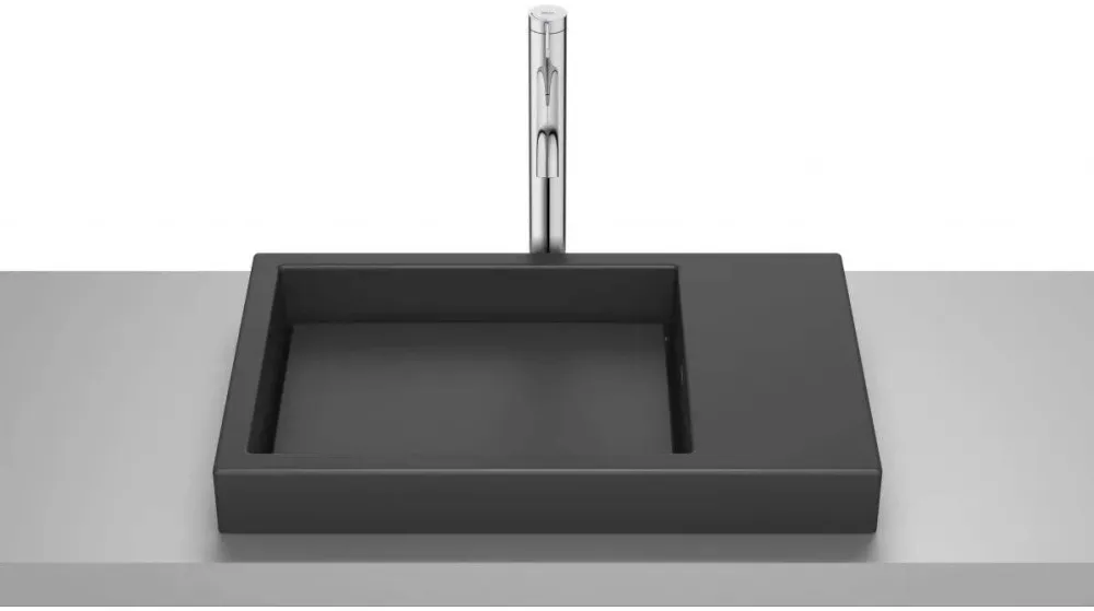 Roca Lavoar Horizon A32727508B, montare pe blat, 60 x 38 cm, mat, Negru