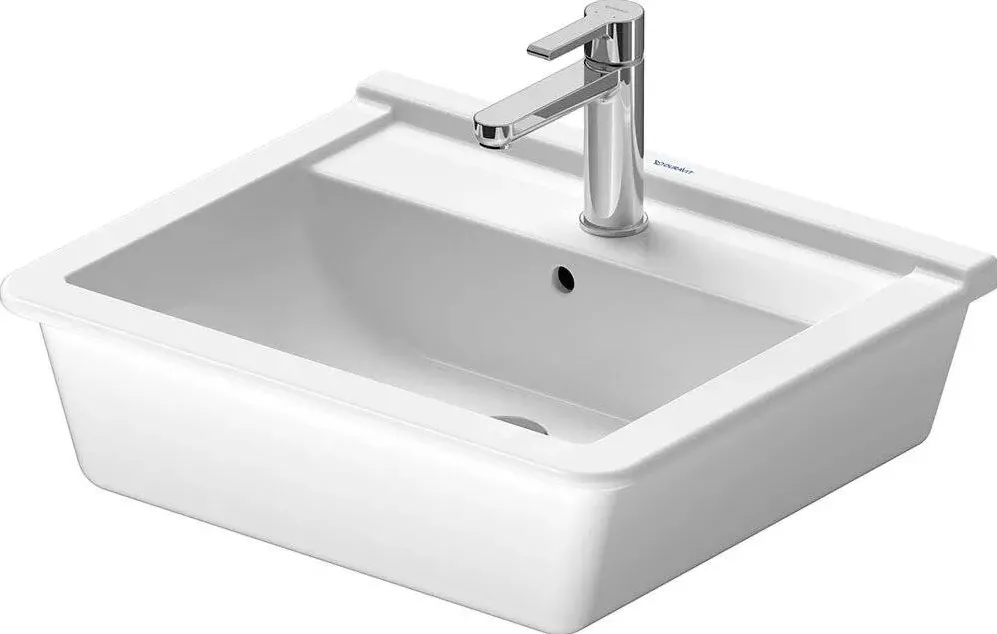 Duravit Lavoar Duravit Starck 3 0302490000, montare in blat, 56 x 47 cm, dreptunghiular, Alb