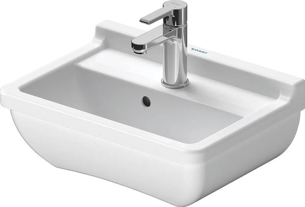 Duravit Lavoar Starck 3, pe perete, 45 x 32 cm, alb, 0750450000
