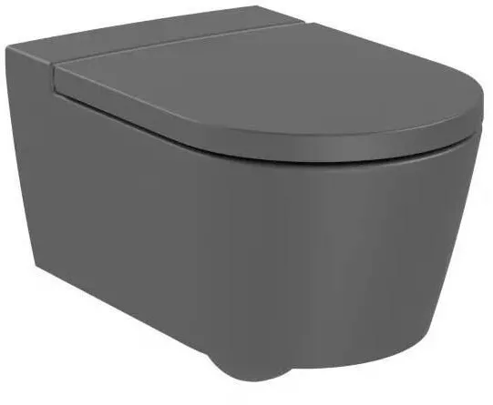 Roca Vas WC Inspira Round A346527640, suspendat, Rimless, fara capac, Antracit mat