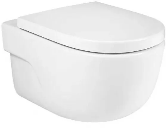 Roca Vas WC Meridian A34624L000, suspendat, Rimless, fara capac, Alb