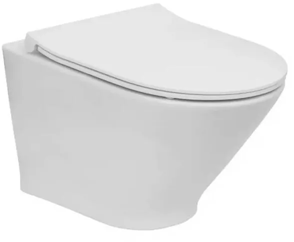 Roca Vas WC The Gap A3460NB000, suspendat, Rimless, fara capac, Alb