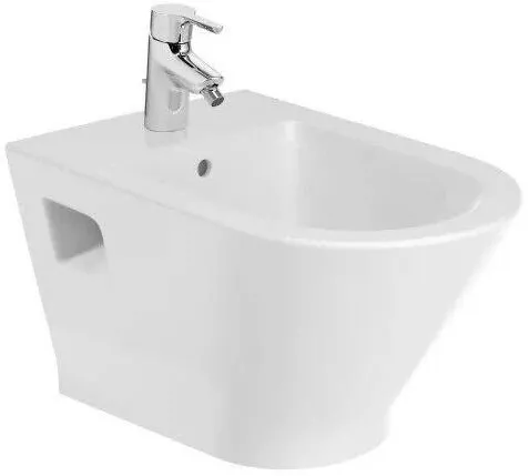 Roca Bideu The Gap A3570N5000, suspendat, cu orificiu pentru baterie standard, Alb