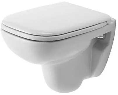 Duravit Vas WC Duravit D-Code 22110900002, suspendat, evacuare orizontala, pentru rezervor incastrat, Rimless, fara capac, Alb