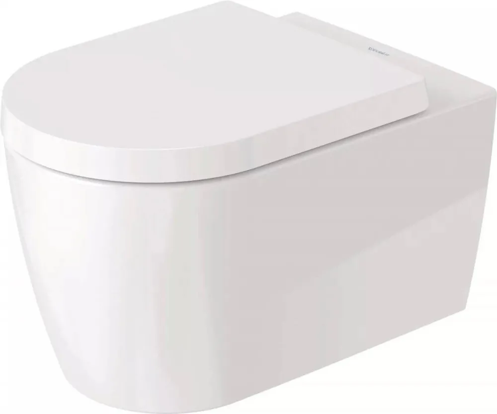 Duravit Vas toaleta ME by Starck, suspendat, Rimless, alb, 370x570mm, capac SoftClose
