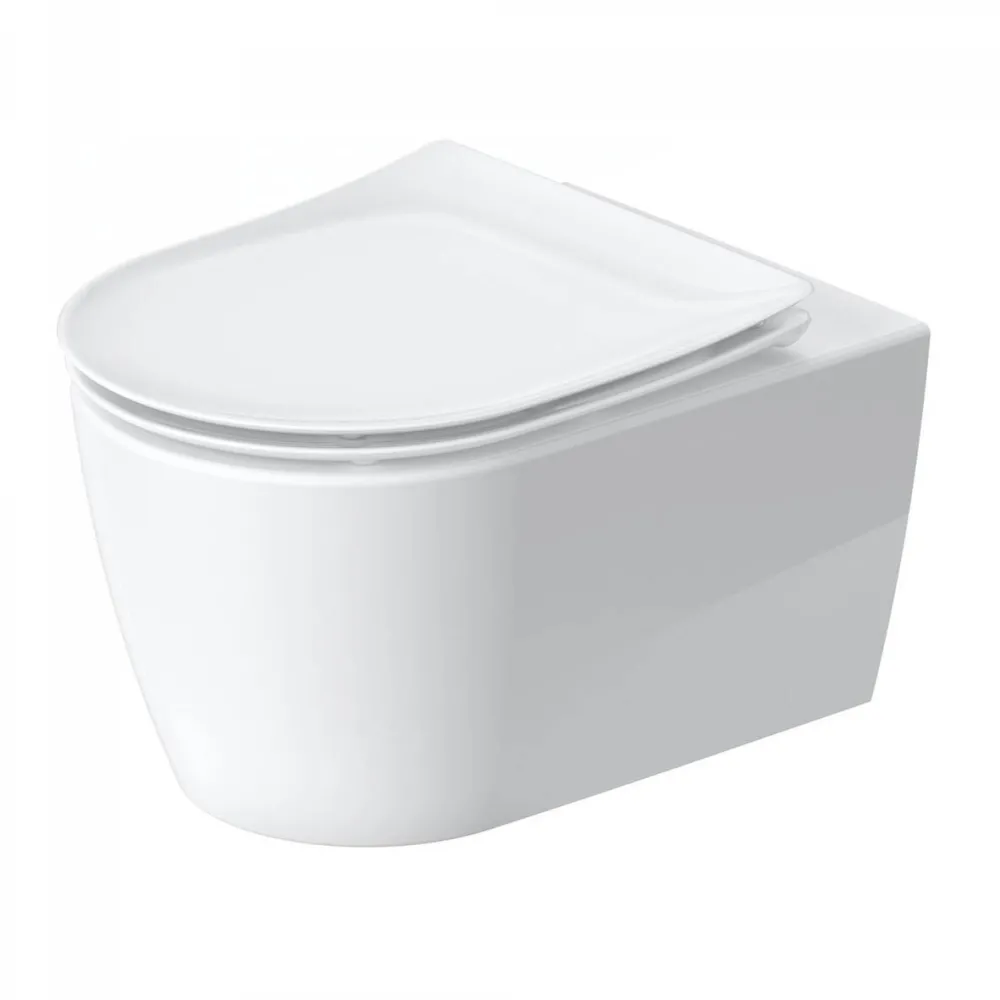 Duravit Vas WC Soleil by Starck, suspendat, Rimless, HygieneGlaze, capac SoftClose, alb, 45910920A1